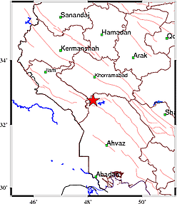 زمین لرزه در حسینیه انیدمشک زمین لرزه در حسینیه انیدمشک