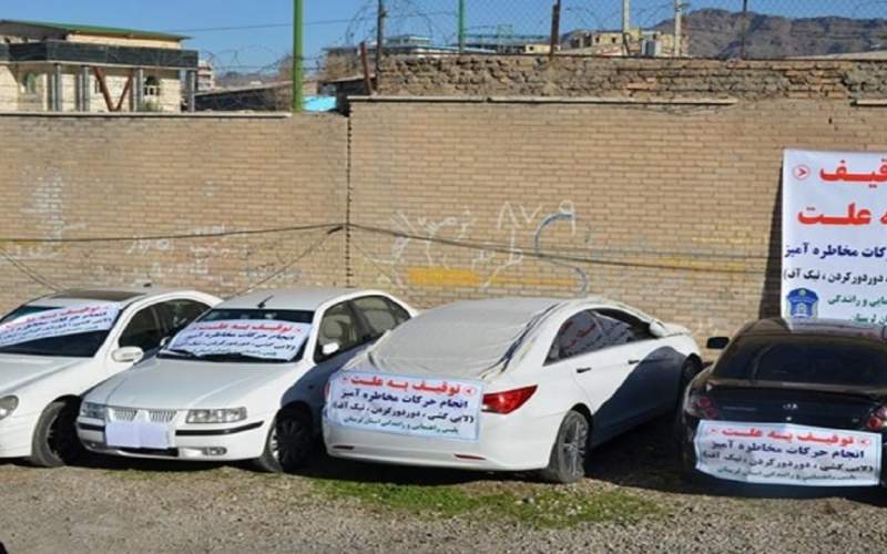 توقیف ۱۶ دستگاه خودرو در شهرستان ایوان