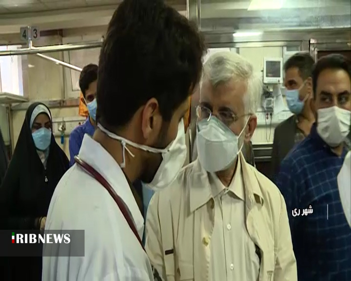 بازدید سعید جلیلی از بیمارستان شهدای هفتم تیر