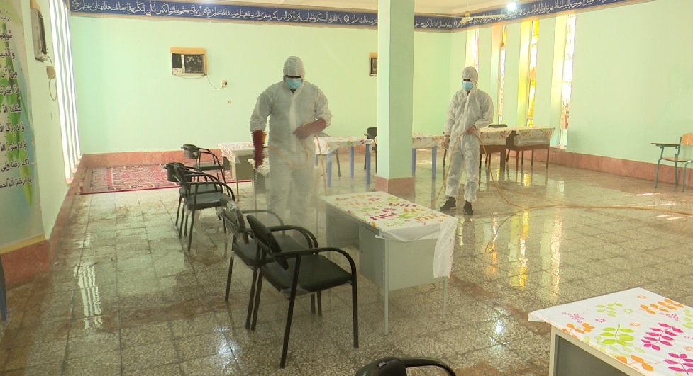 انتخابات ۱۴۰۰؛ ضدعفونی مراکز رای گیری در بندرعباس