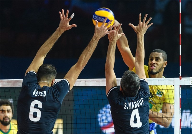لیگ ملتهای والیبال؛ توقف ایران برابر برزیل لیگ ملتهای والیبال؛ توقف ایران برابر برزیل