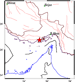 زمین لرزه حوالی بندر خمیر و بندرکنگ را لرزاند