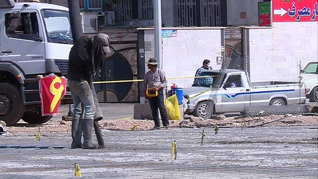 آغاز بتن ریزی تقاطع غیرهمسطح میدان مقاومت اراک آغاز بتن ریزی تقاطع غیرهمسطح میدان مقاومت اراک