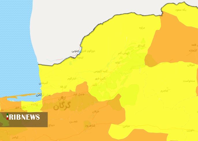 بستری ۲۹۲ بیمار مبتلا به کرونا؛ ۳ منطقه نارنجی در گلستان