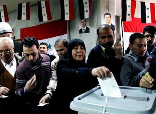 پیروزی بشار اسد در انتخابات ریاست جمهوری