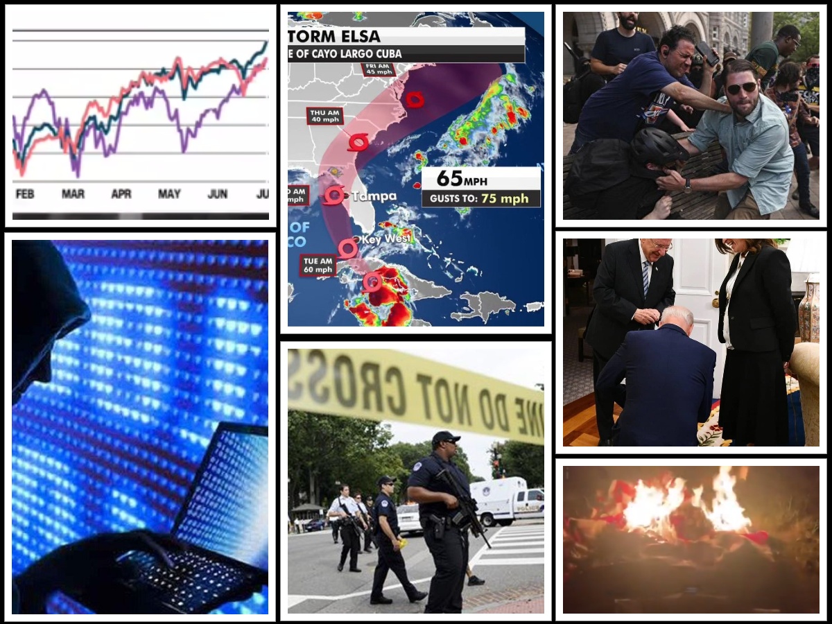 از آتش زدن پرچم آمریکا در روز استقلال تا زانو زدن بایدن