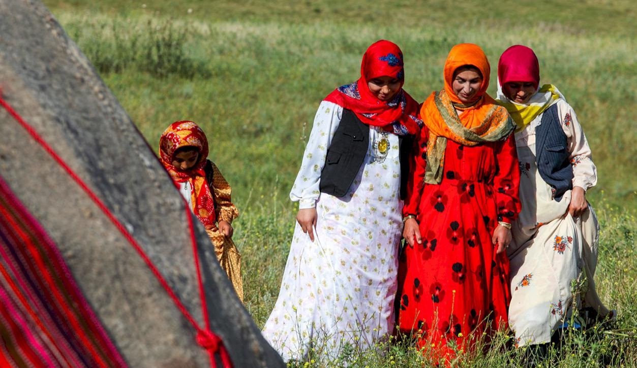 لباس زنان عشایر شاهسون از جاذبه‌های فرهنگی استان اردبیل