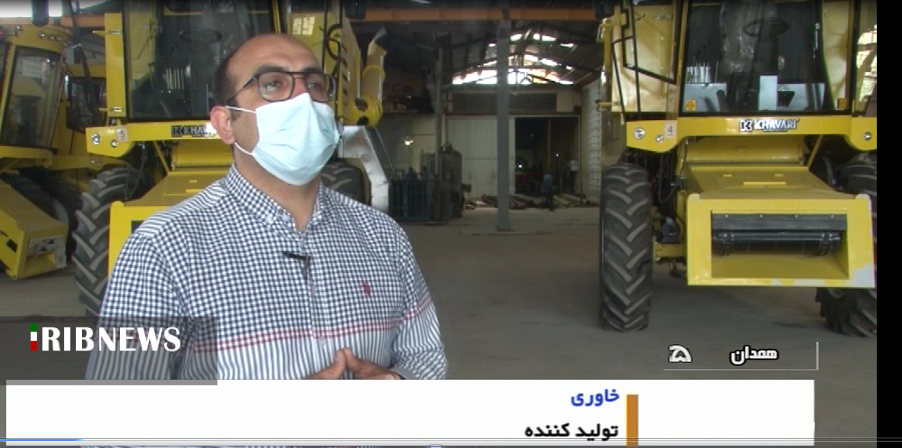 کمباین خوش ساخت ایرانی حبس درمسیر بی توجهی