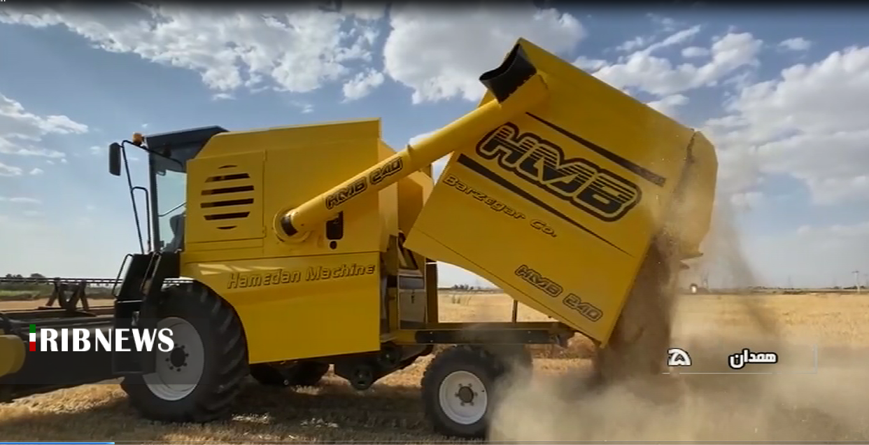 کمباین خوش ساخت ایرانی حبس درمسیر بی توجهی