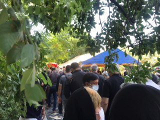 مراسم تشییع خبرنگاران جانباخته ایرنا و ایسنا برگزار شد + فیلم و عکس