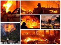 کالیفرنیای آمریکا همچنان گرفتار آتش سوزی بزرگ کالیفرنیای آمریکا همچنان گرفتار آتش سوزی بزرگ