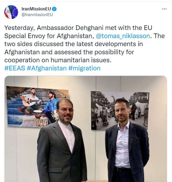 رایزنی دهقانی و نماینده ویژه اروپا در خصوص افغانستان
