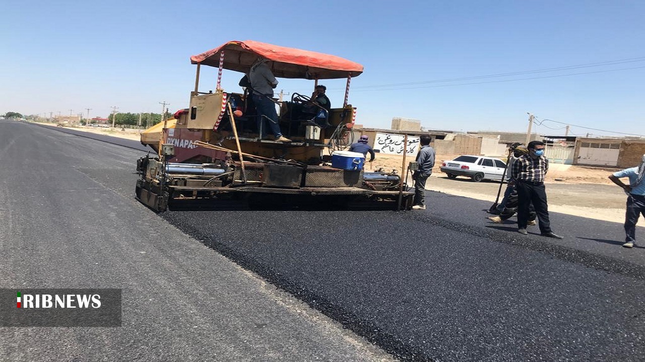 آسفالت، فرشی برای جاده‌های روستای گرگر علیا