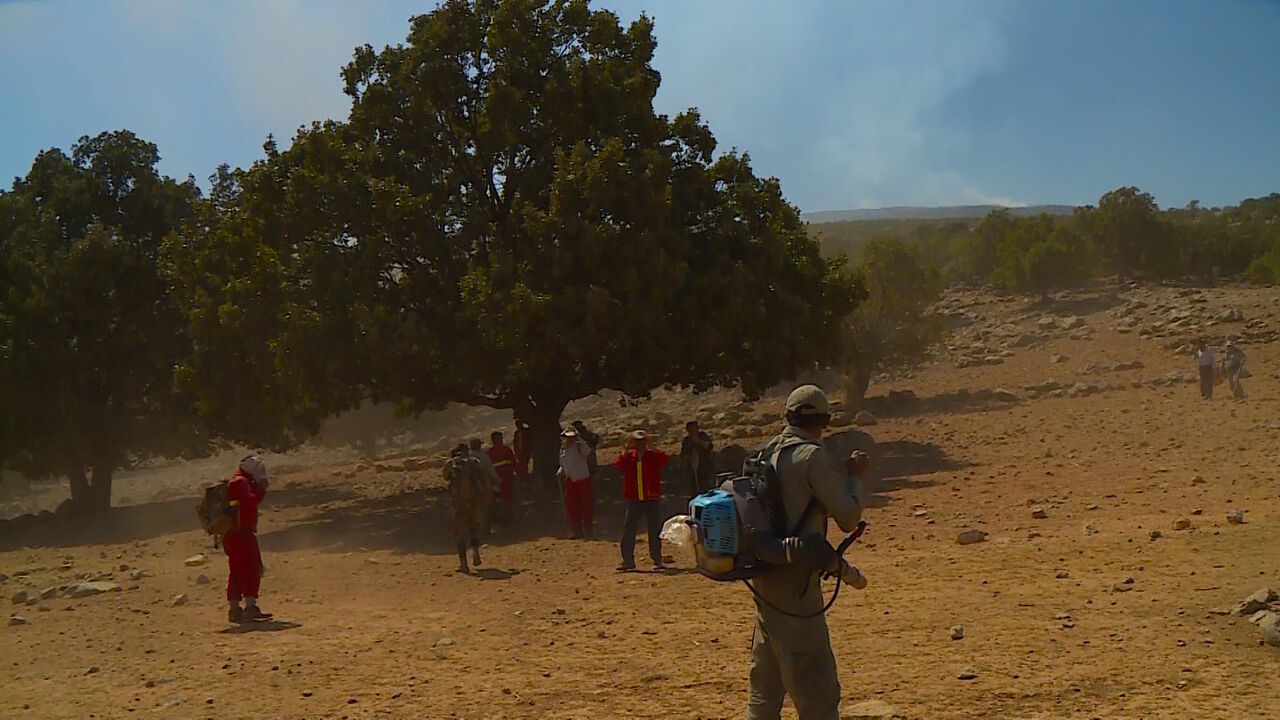 مهار آتش در ارتفاعات باشت مهار آتش در ارتفاعات باشت