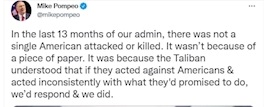 انتقاد پمپئو از شمار کشته شدگان آمریکایی در افغانستان