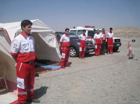 تداوم خدمات رسانی پایگاههای ثابت هلال احمر به زائران اربعین تداوم خدمات رسانی پایگاههای ثابت هلال احمر به زائران اربعین