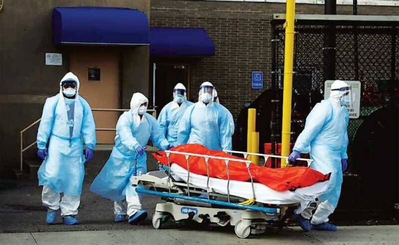 شیب تند قربانیان کرونا در آمریکا شیب تند قربانیان کرونا در آمریکا