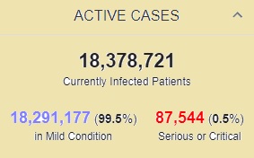 شناسایی بیش از ۲۳۵ میلیون بیمار کرونایی در جهان