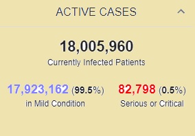 بهبودی بیش از ۲۳۷ میلیون بیمار کرونایی در جهان بهبودی بیش از ۲۳۷ میلیون بیمار کرونایی در جهان