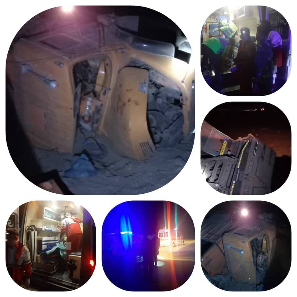 سقوط خودروی سنگین در دره مسیر سمنان - مازندران سقوط خودروی سنگین در دره مسیر سمنان - مازندران