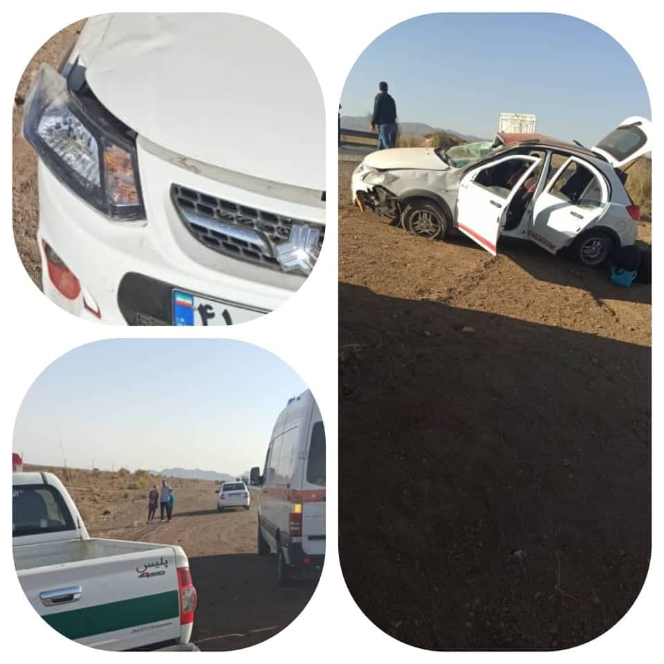 واژگونی دو خودرو در سمنان با ۸ مصدوم واژگونی دو خودرو در سمنان با ۸ مصدوم