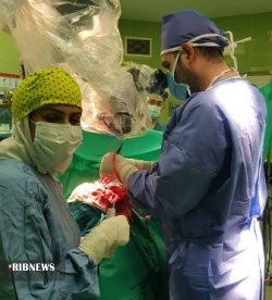 عمل موفقیت آمیز تخلیه تومور مغزی جوان مسجدسلیمانی