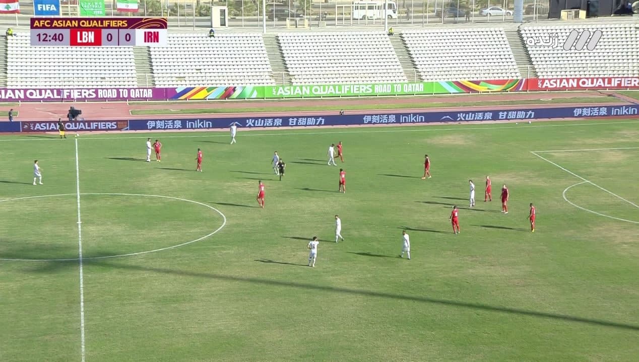 لبنان ۰ - ۰ ایران؛ تا دقیقه ۱۰