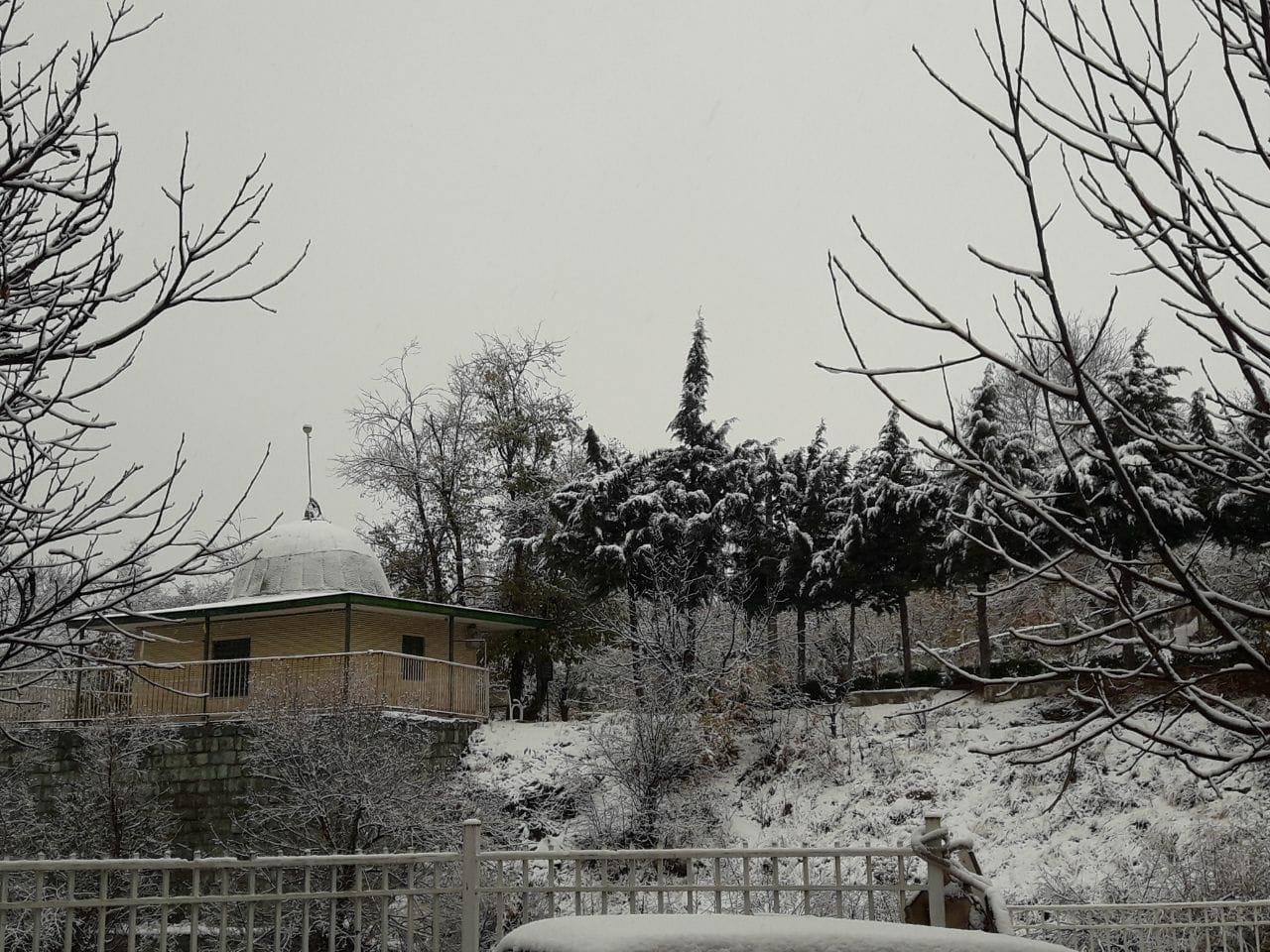 بارش برف و باران در البرز، چتر زمستان در هوای پاییز