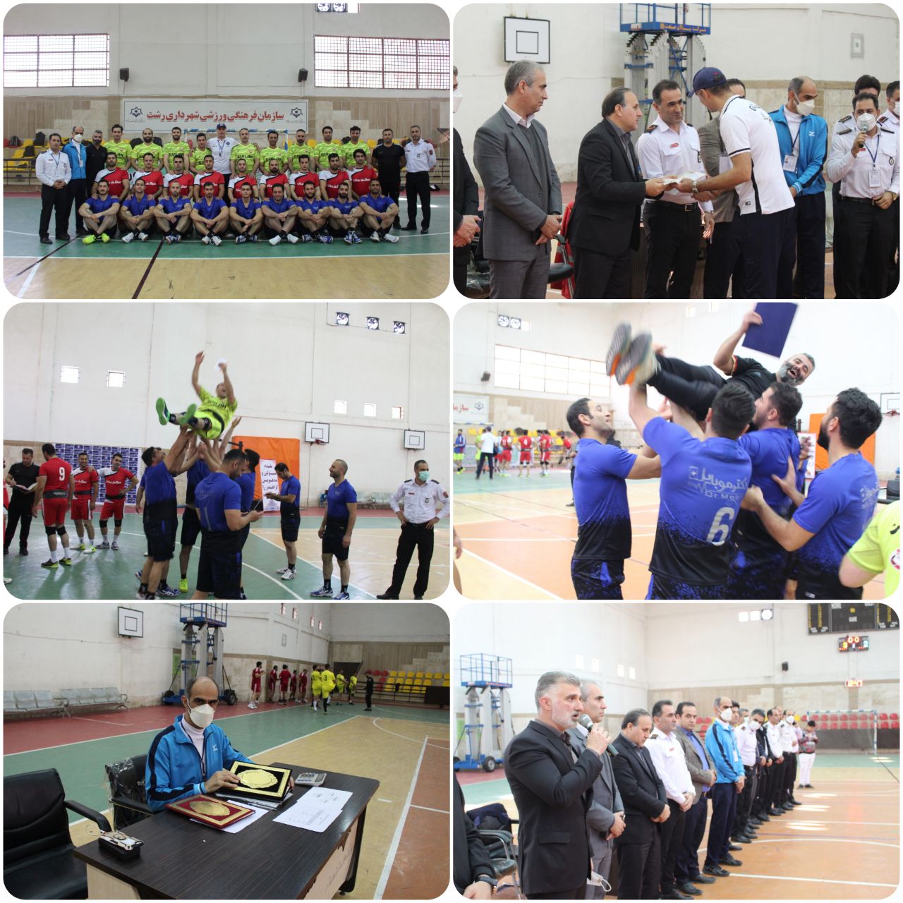 پایان مسابقات طناب کشی آتش نشانان گیلان