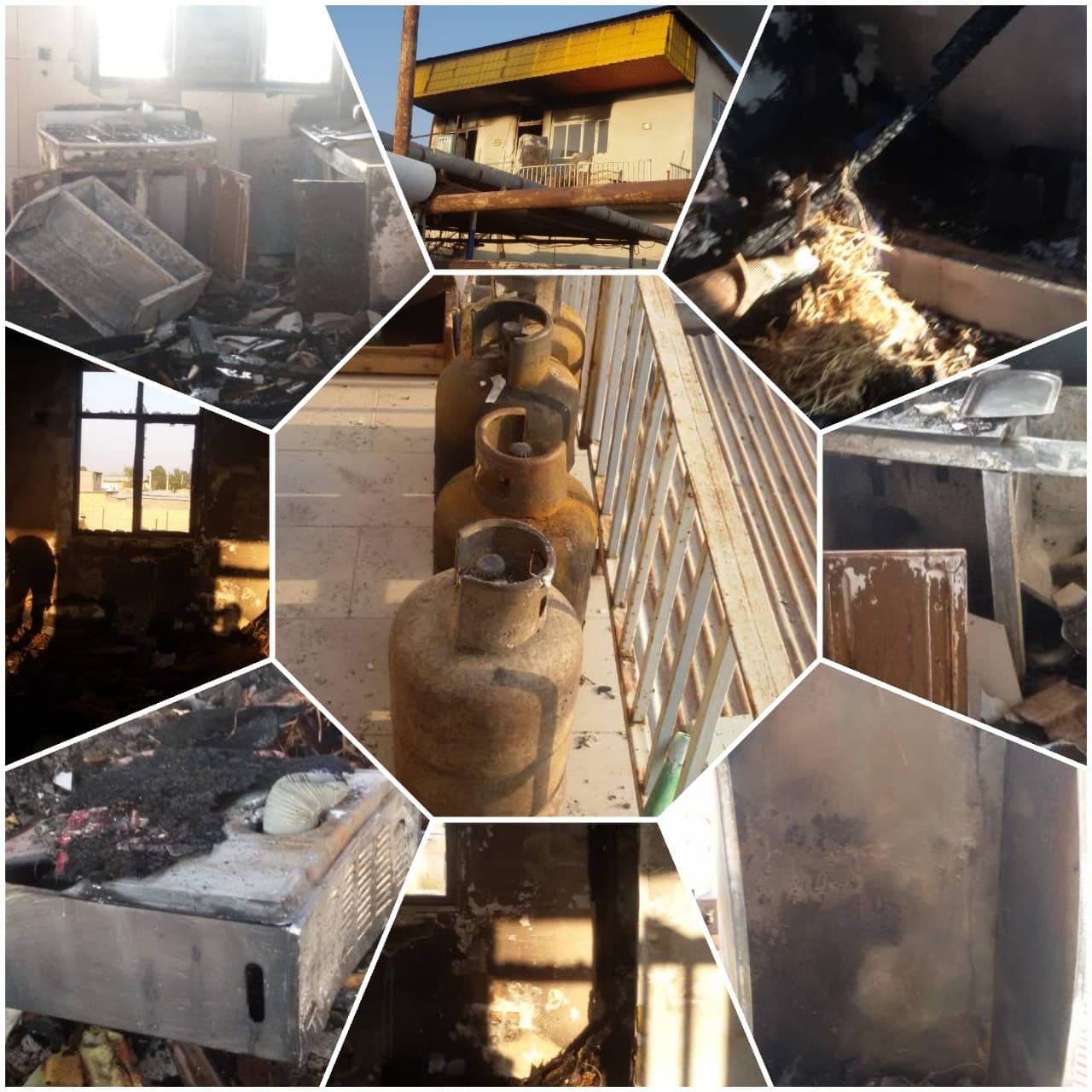 سوختگی ۲  نفر در آتش سوزی قالیشویی سمنان