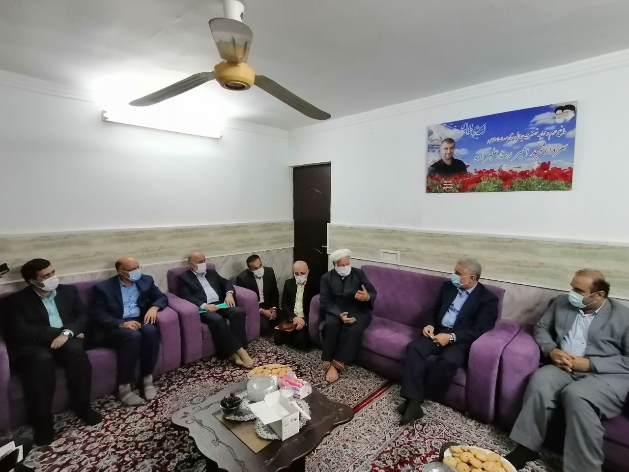 تجدید پیمان استاندار گیلان با شهدا