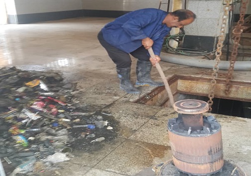 تلمبه خانه PS۴ در بندر امام خمینی (ره) لایروبی شد