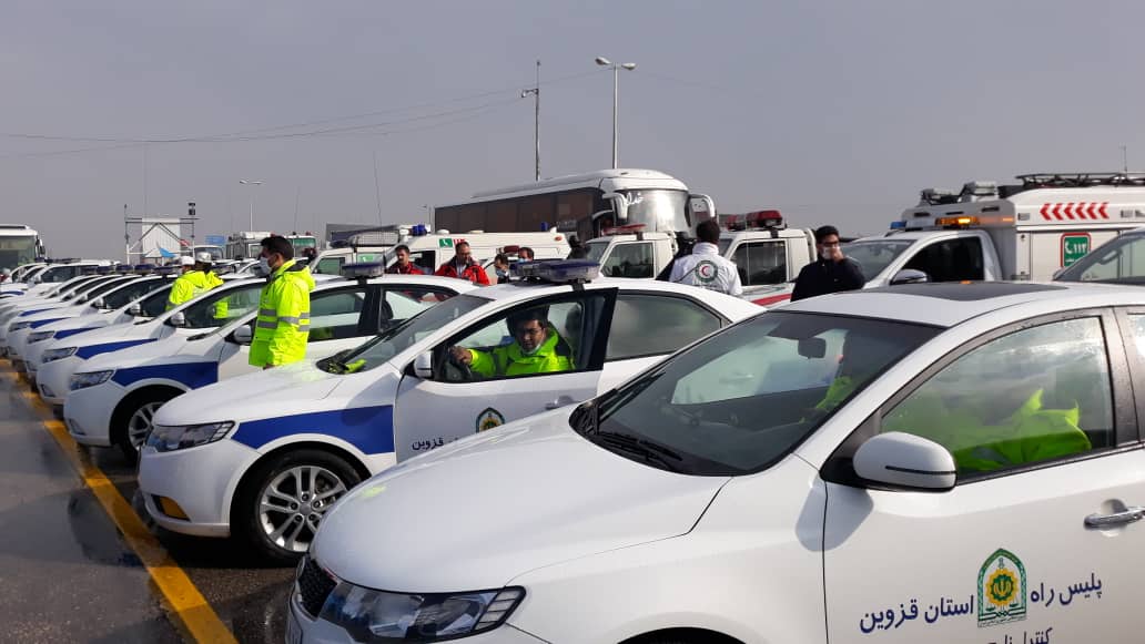 برگزاری رزمایش ترافیکی زمستانی در قزوین