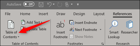 نحوه ایجاد و به روز رسانی فهرست مطالب در Microsoft Word نحوه ایجاد و به روز رسانی فهرست مطالب در Microsoft Word