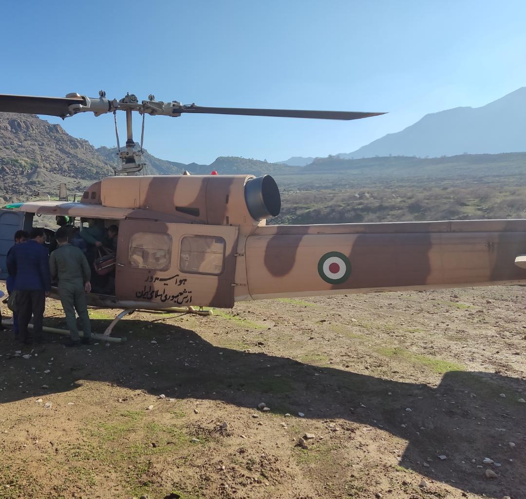 امدادرسانی اورژانس هوایی در منطقه سخت گذر نودر دزفول امدادرسانی اورژانس هوایی در منطقه سخت گذر نودر دزفول