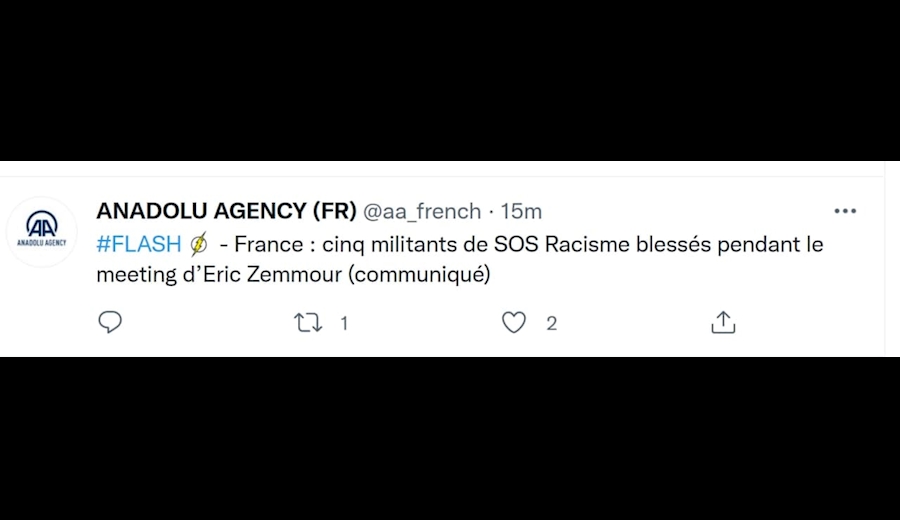 گردهمایی انتخاباتی در فرانسه به خشونت کشید