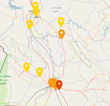 هوای دو شهر خوزستان آلوده برای گروههای حساس هوای دو شهر خوزستان آلوده برای گروههای حساس