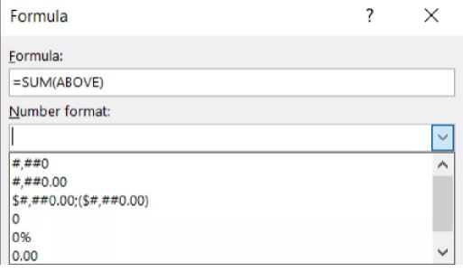 چگونه به جدول های ورد فرمول اضافه کنیم؟