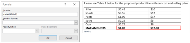 چگونه به جدول های ورد فرمول اضافه کنیم؟