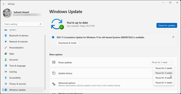 نحوه غیر فعال کردن آپدیت خودکار ویندوز 11