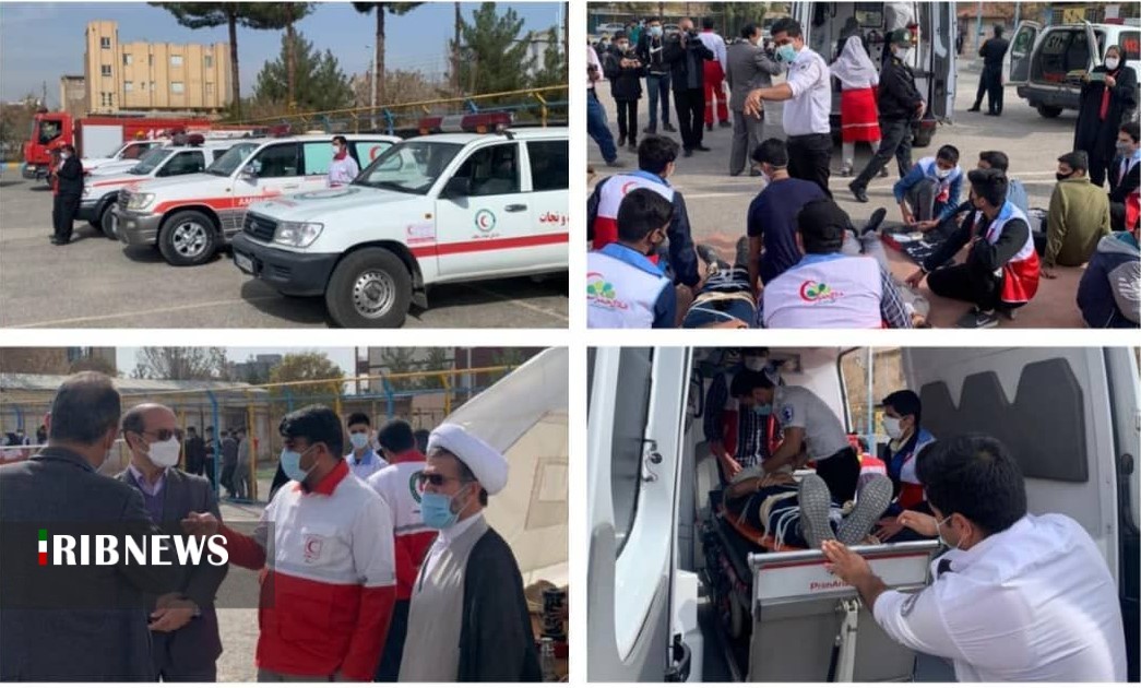 مانور زلزله برای آمادگی بیشتر دانش آموزان