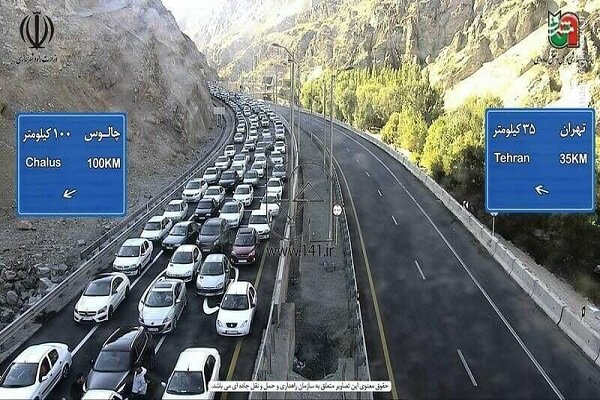 سرپرست پلیس راه راهور:برای ششمین روز جاده چالوس از محدوده مرزن آباد یک طرفه شد