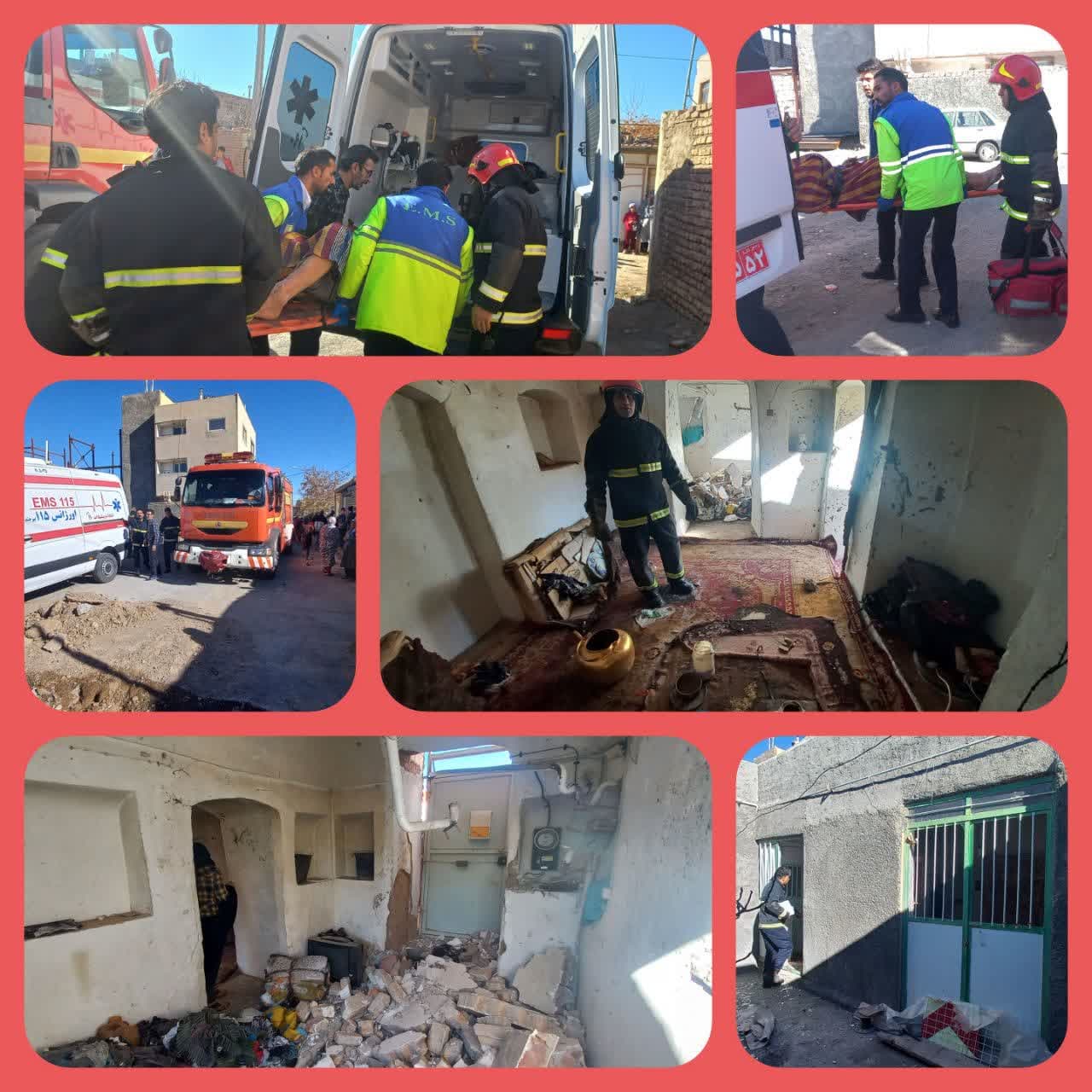 انفجار منزل مسکونی در حسین آباد سادات بیرجند انفجار منزل مسکونی در حسین آباد سادات بیرجند