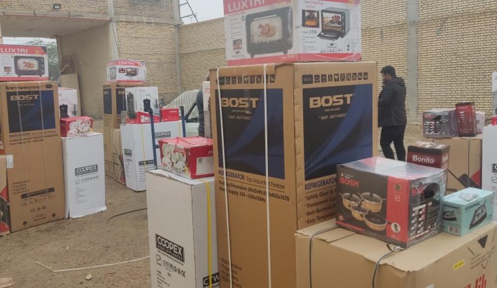 اهدای ۵ سری جهیزیه به زوجهای جوان در شادگان اهدای ۵ سری جهیزیه به زوجهای جوان در شادگان