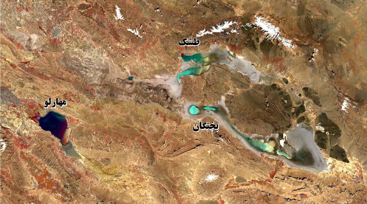 افزایش سطح آب دریاچه‌های بختگان، مهارلو و طشک
