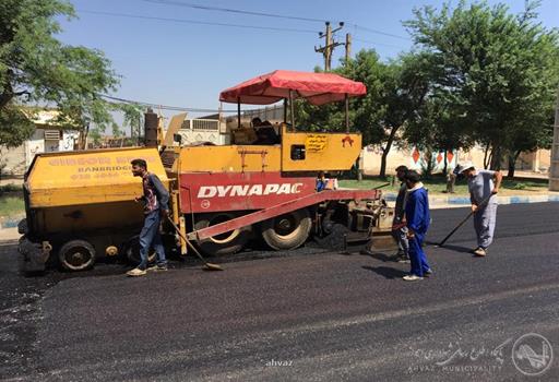 آسفالت یک میلیون مترمربع از معابر اهواز آسفالت یک میلیون مترمربع از معابر اهواز