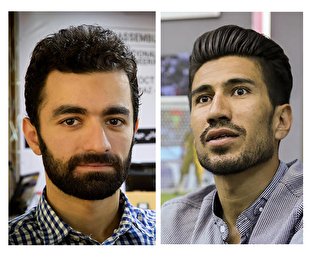 مسعود زینالی و محمدامین حواله‌دار سرطراح و‌ سرداور جام جهانی یخنوردی در فرانسه