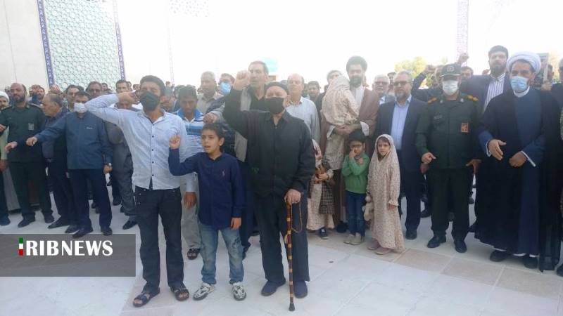 برکزاری آیین بزرگداشت نهم دی در مصلی جزیره کیش