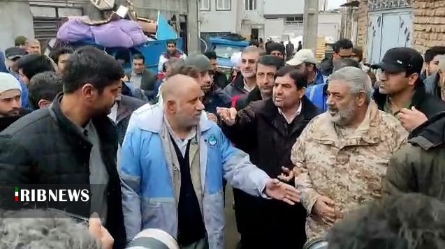 بازدید معاون اول رئیس جمهور از مناطق زلزله زده خوی