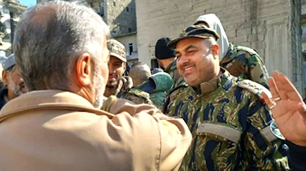  حضور نماینده سردار قاآنی در مناطق زلزله زده در شمال سوریه